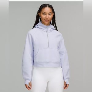 EUC Lululemon Scuba Oversized Half-zip Hoodie in Pastel Blue size M/L